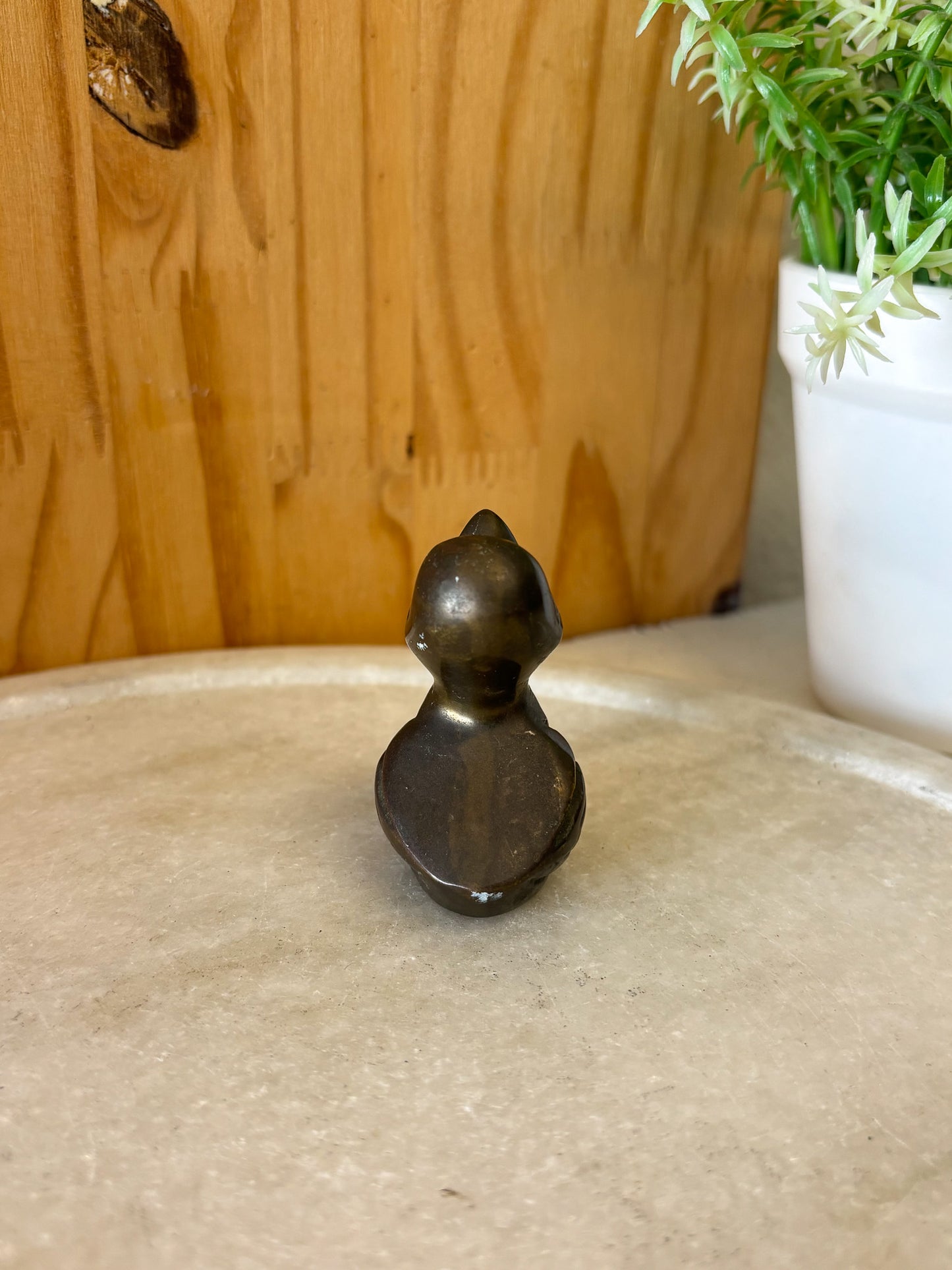 Vtg Little Brass Duck