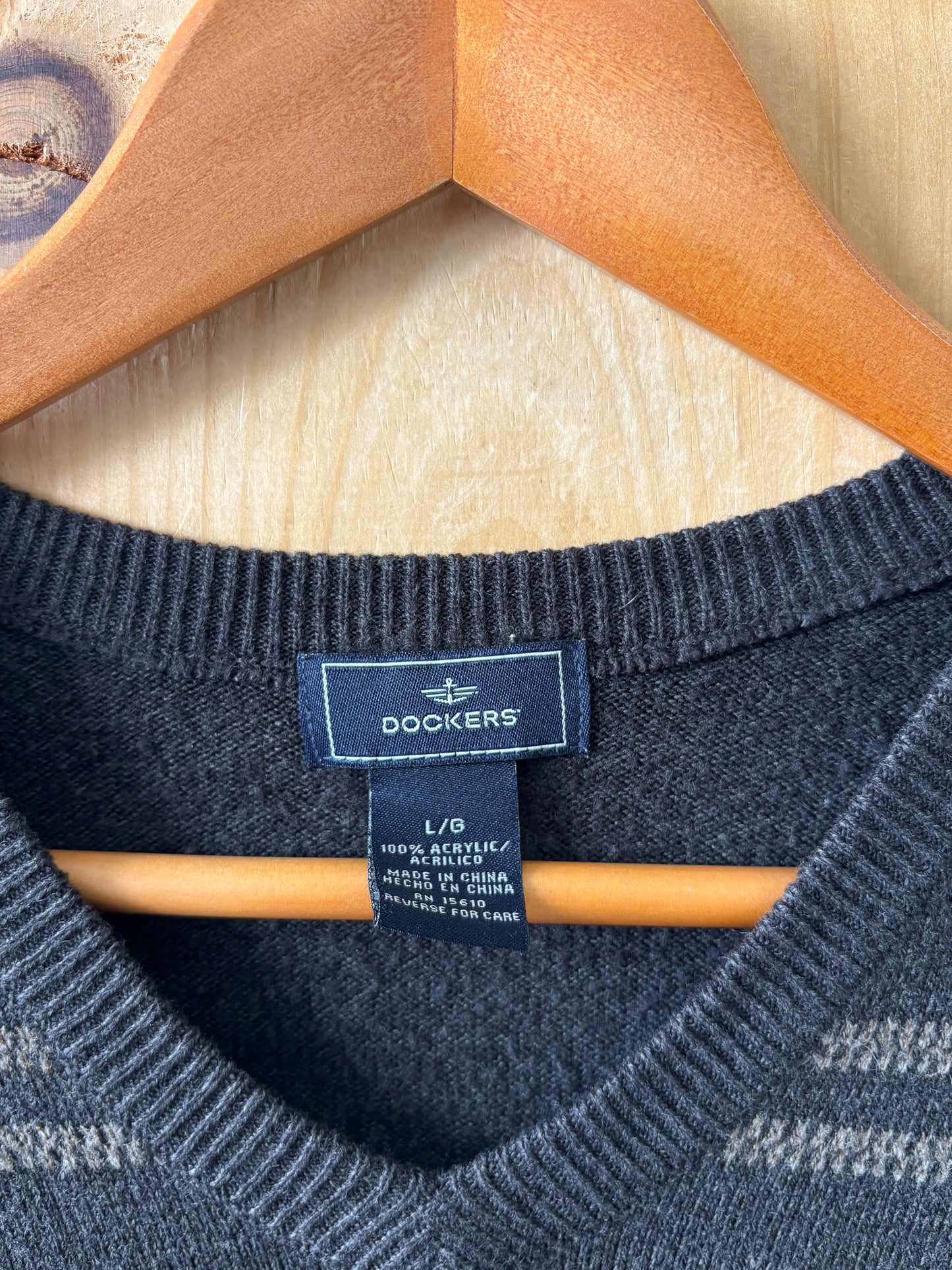 Plaid Sweater Vest : L