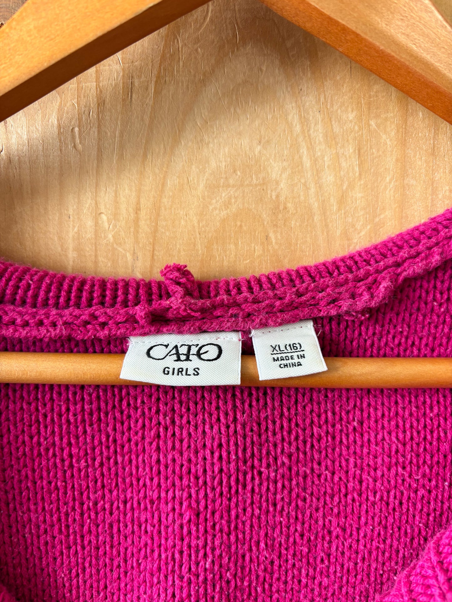 Long Magenta Cardigan : S