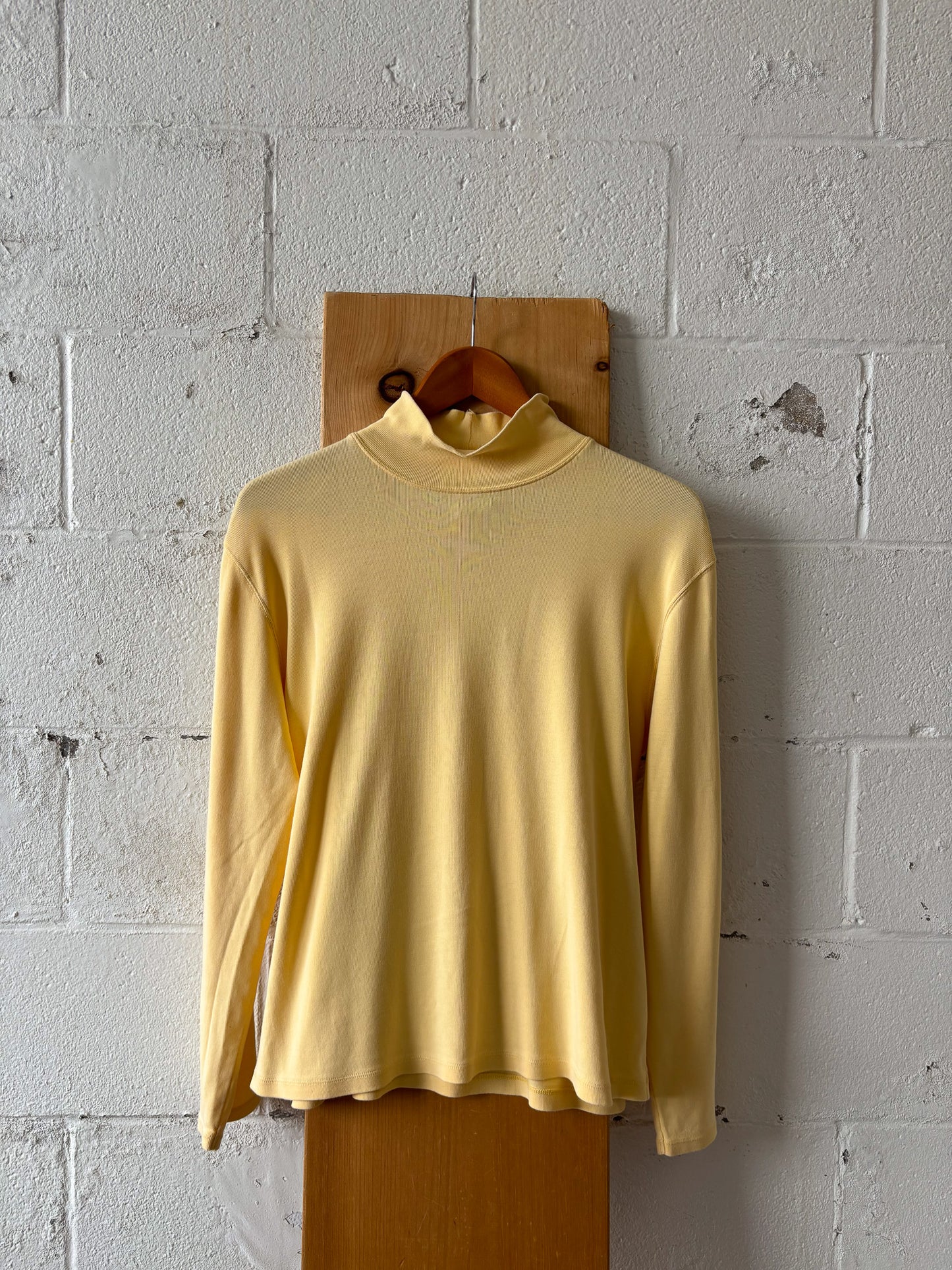 Pendleton Yellow Mock Neck Sweater : XL