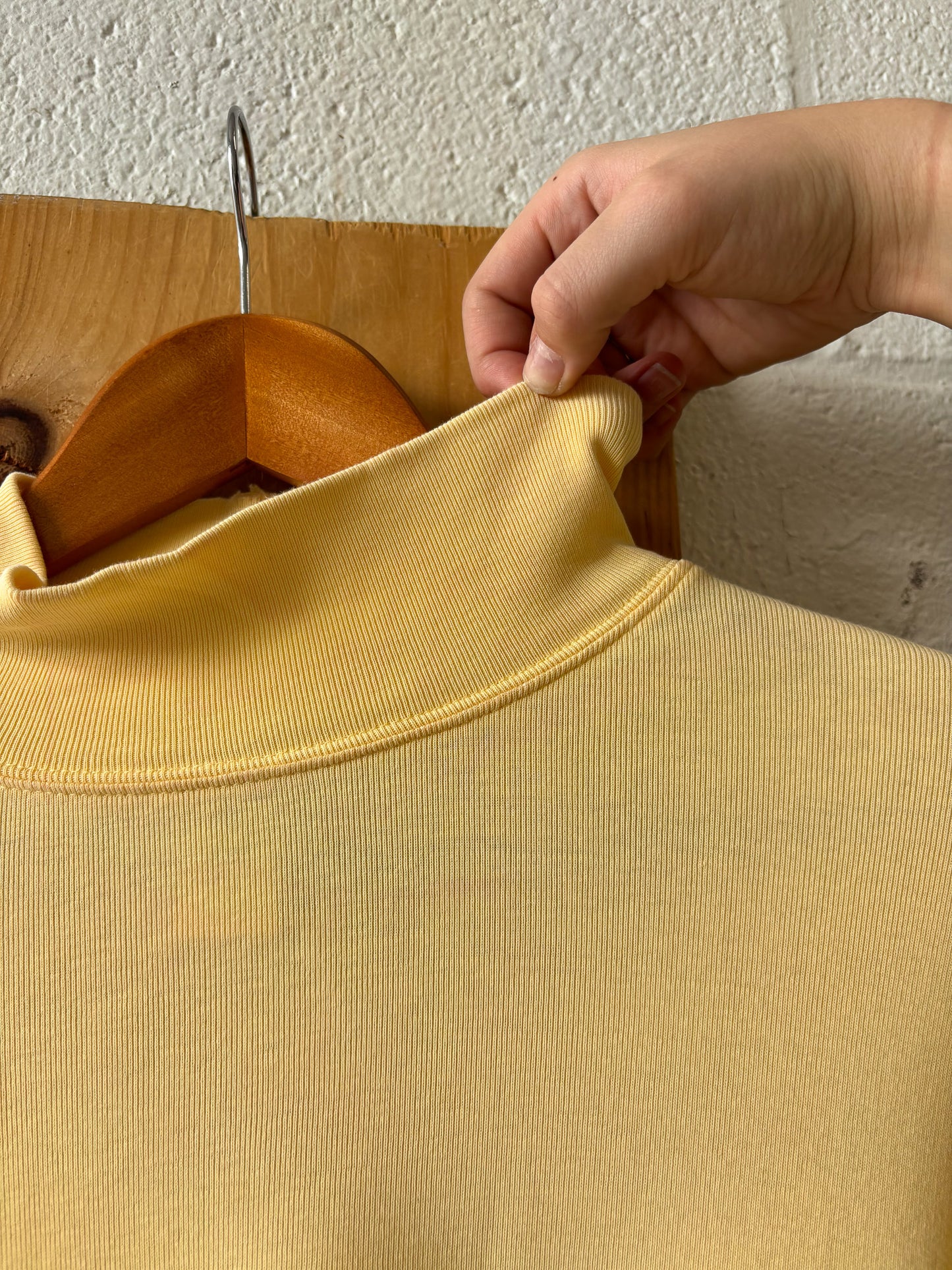 Pendleton Yellow Mock Neck Sweater : XL