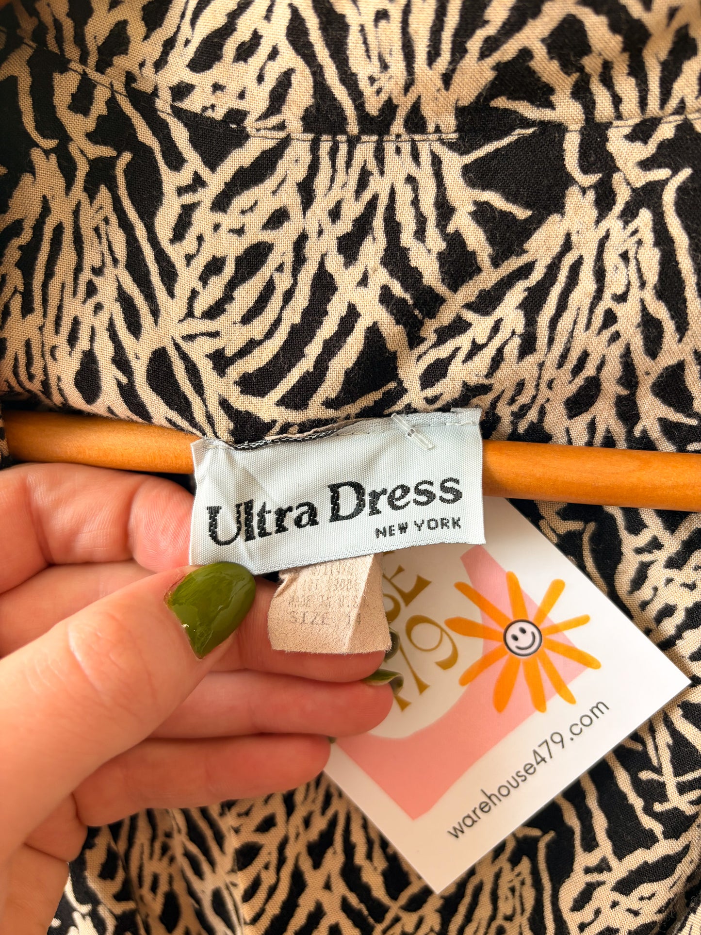 Vtg Patterned Wrap Dress : 14