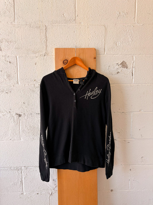 Hooded Harley Waffle Knit : XL