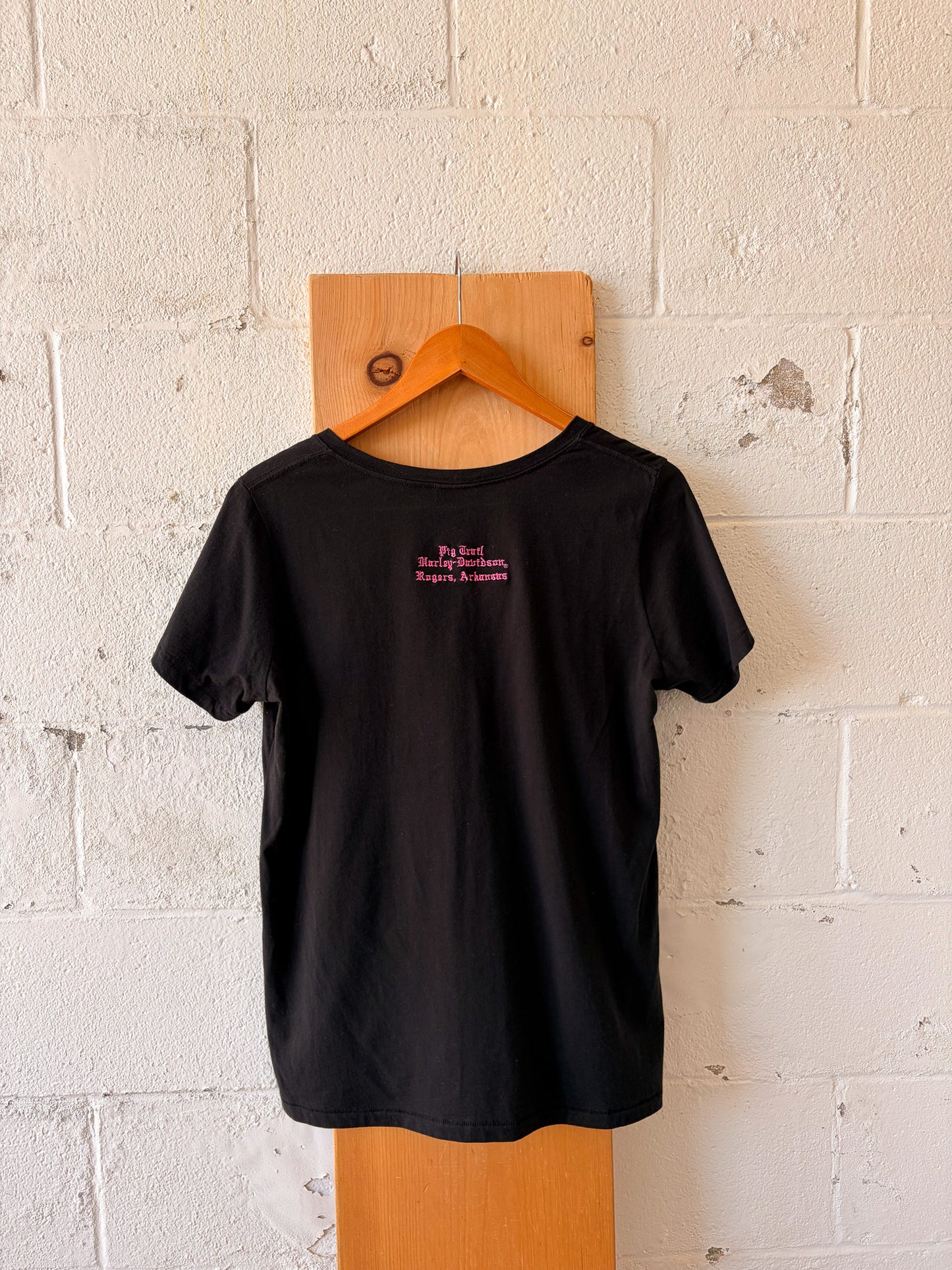 Black & Pink Harley Tee : XL