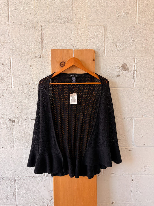 NWT Kenneth Cole Black Shimmer Wrap