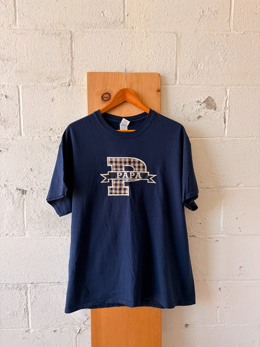 Navy Papa Tee : XL