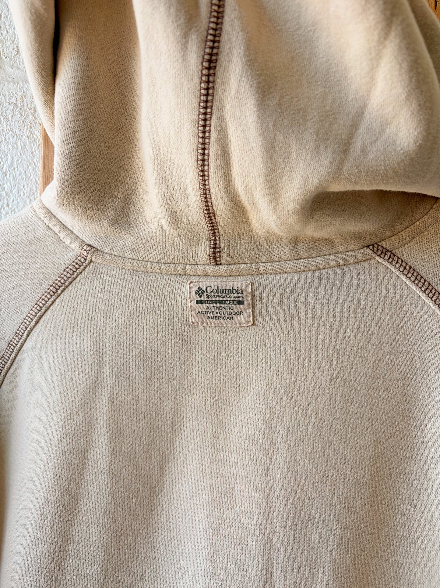 Beige Columbia Hoodie : XXL