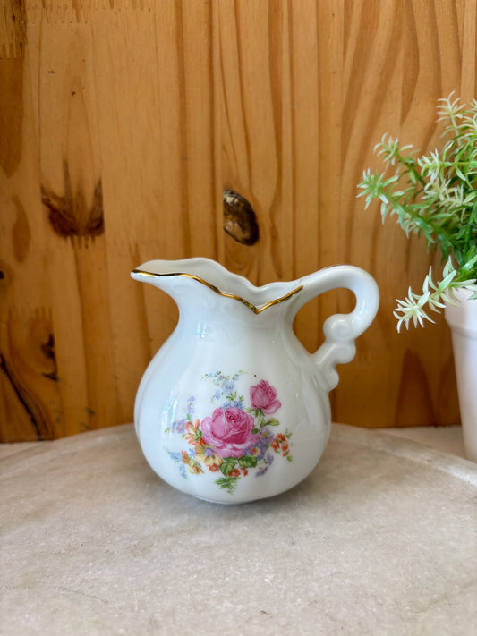 Vtg Mini Floral Pitcher (Local Pick Up Only)