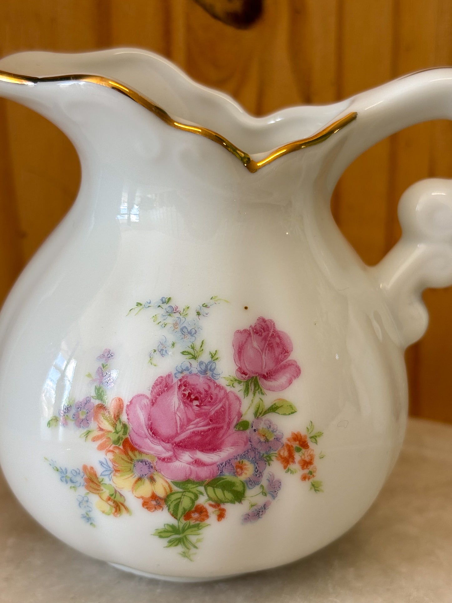 Vtg Mini Floral Pitcher (Local Pick Up Only)