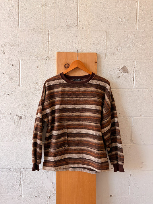Striped Brown Sweater : L/XL