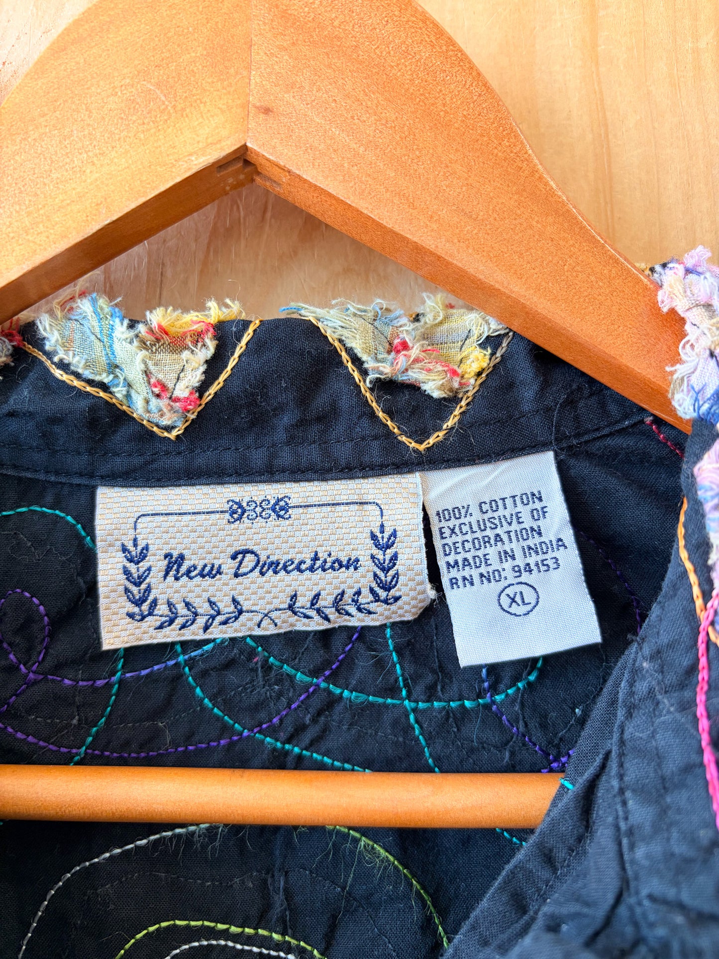 Vtg New Direction Shaggy Swirled Jacket : XL