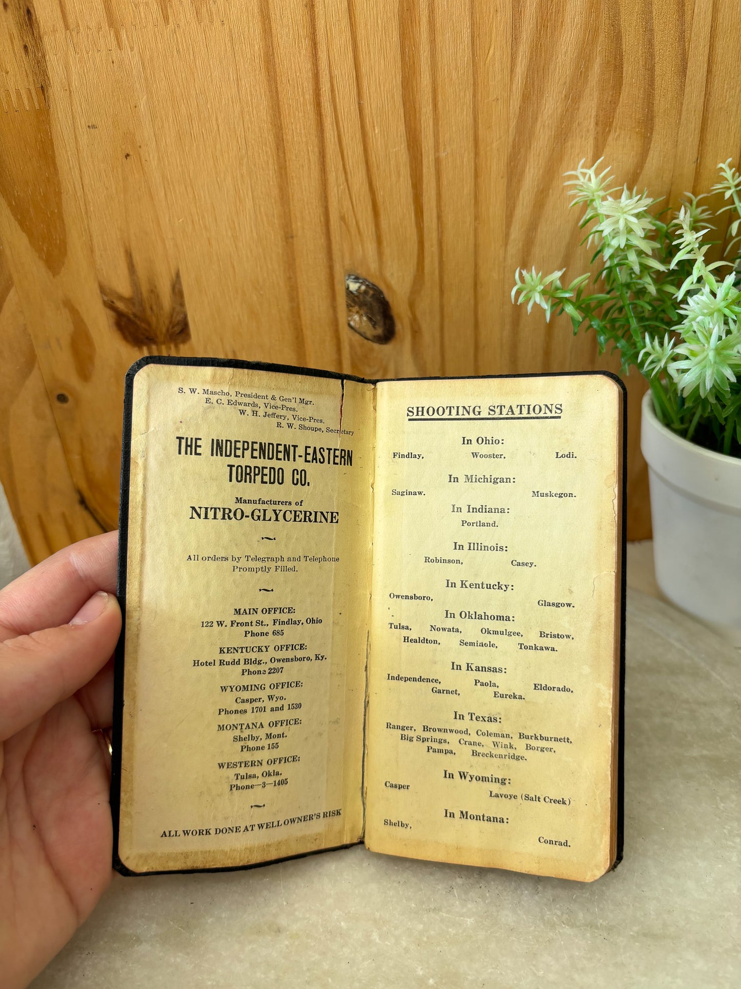 Vtg 1929 Pocket Planner/Reference Book