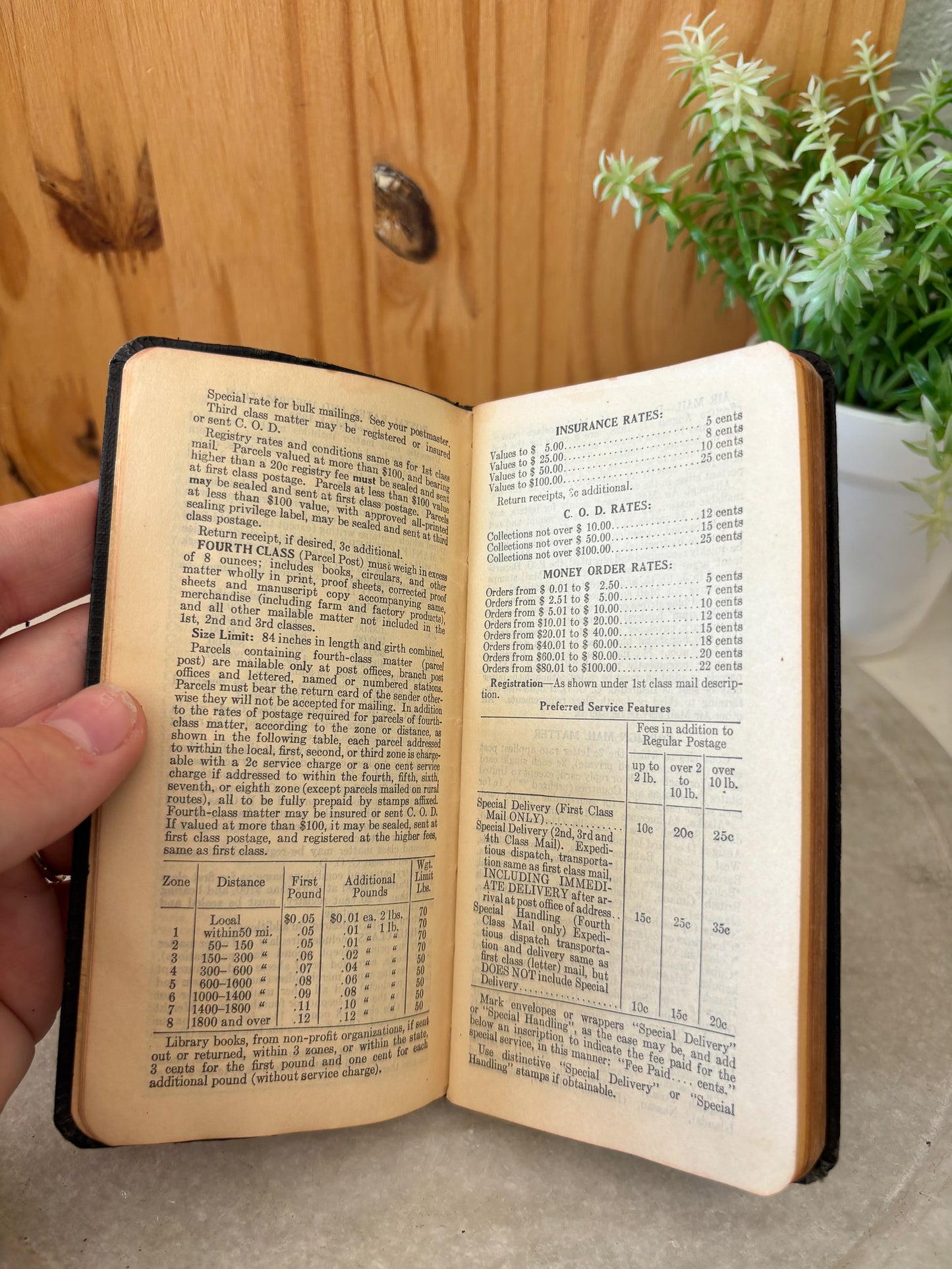 Vtg 1929 Pocket Planner/Reference Book