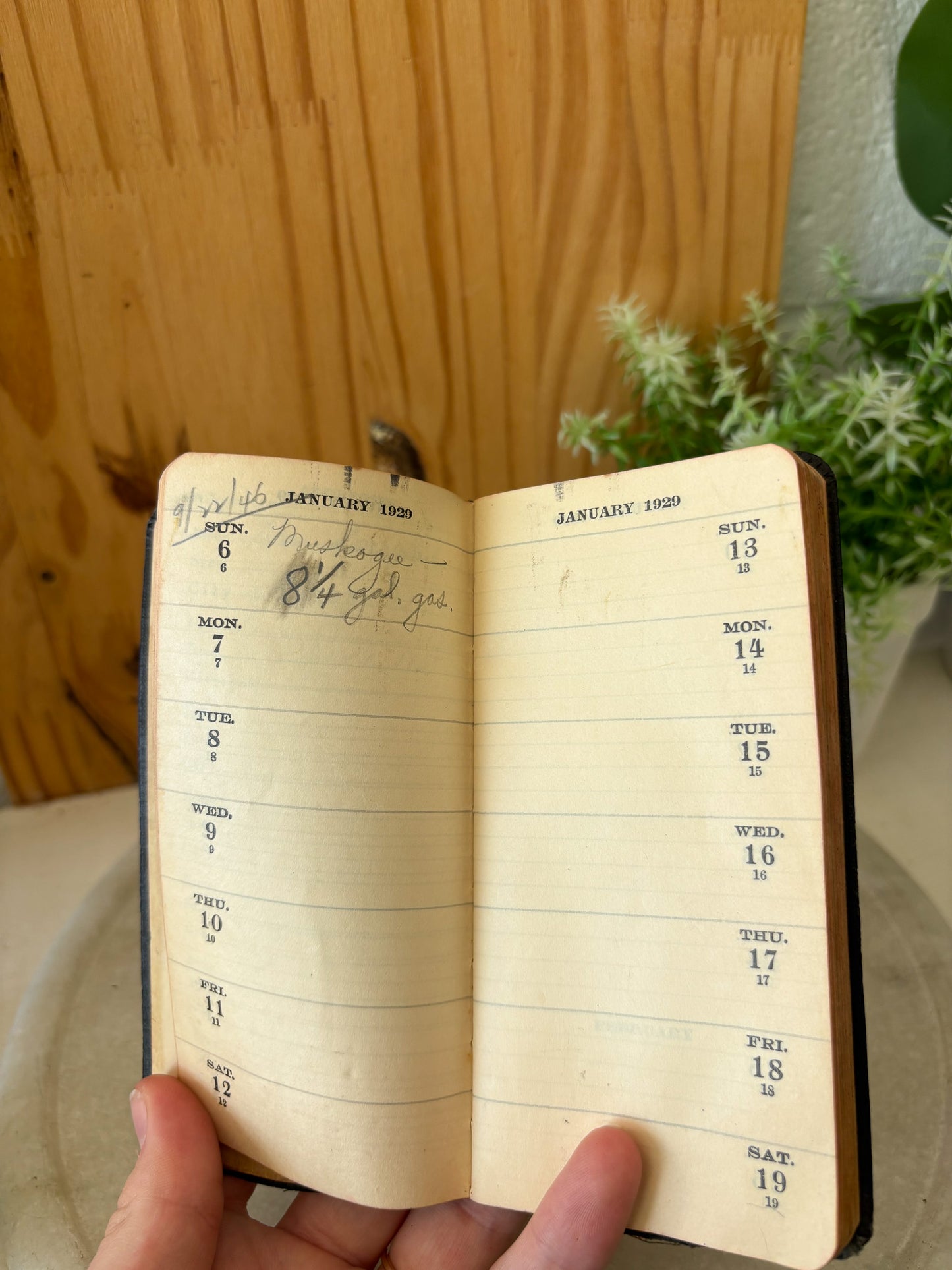 Vtg 1929 Pocket Planner/Reference Book