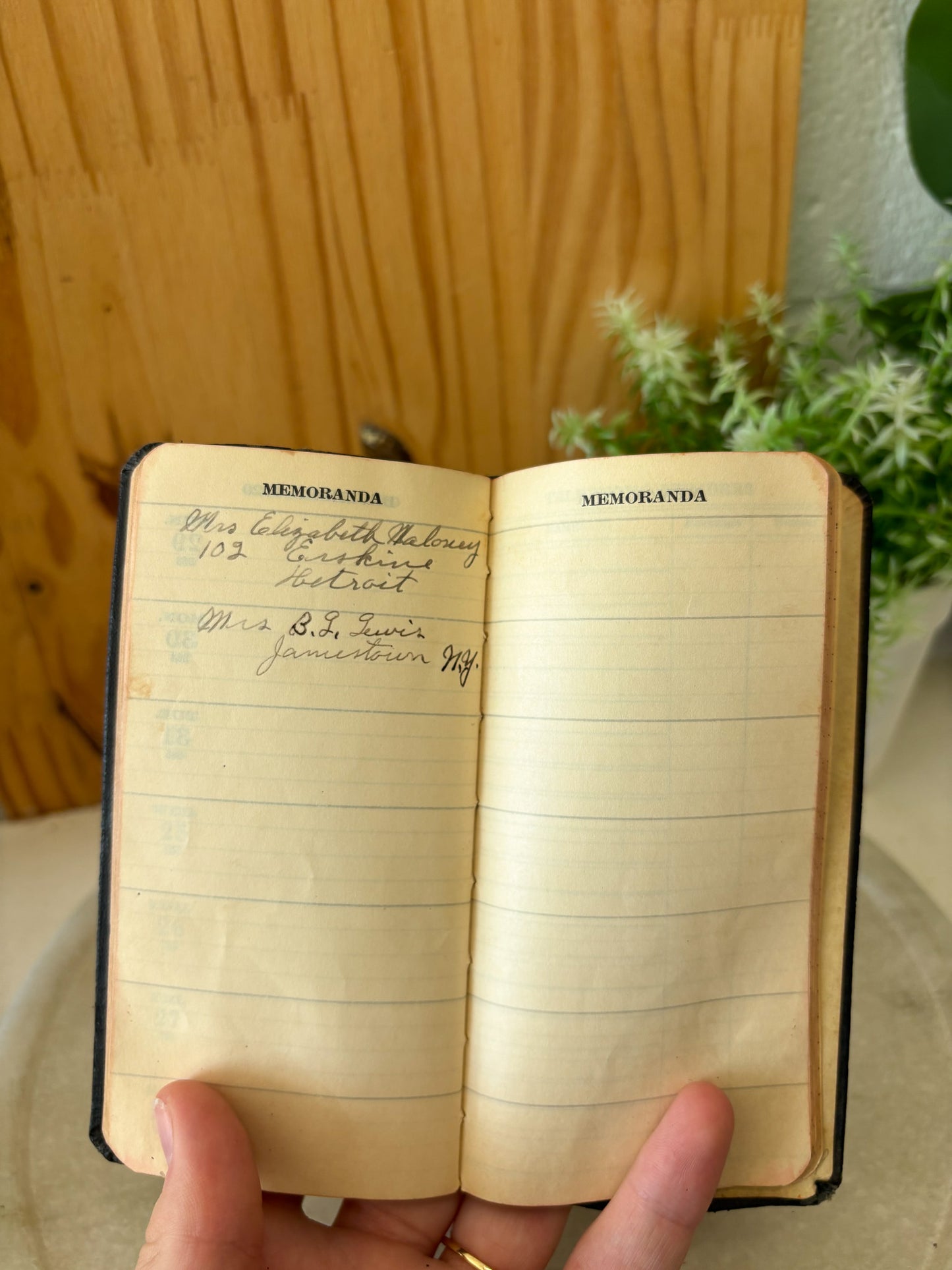 Vtg 1929 Pocket Planner/Reference Book
