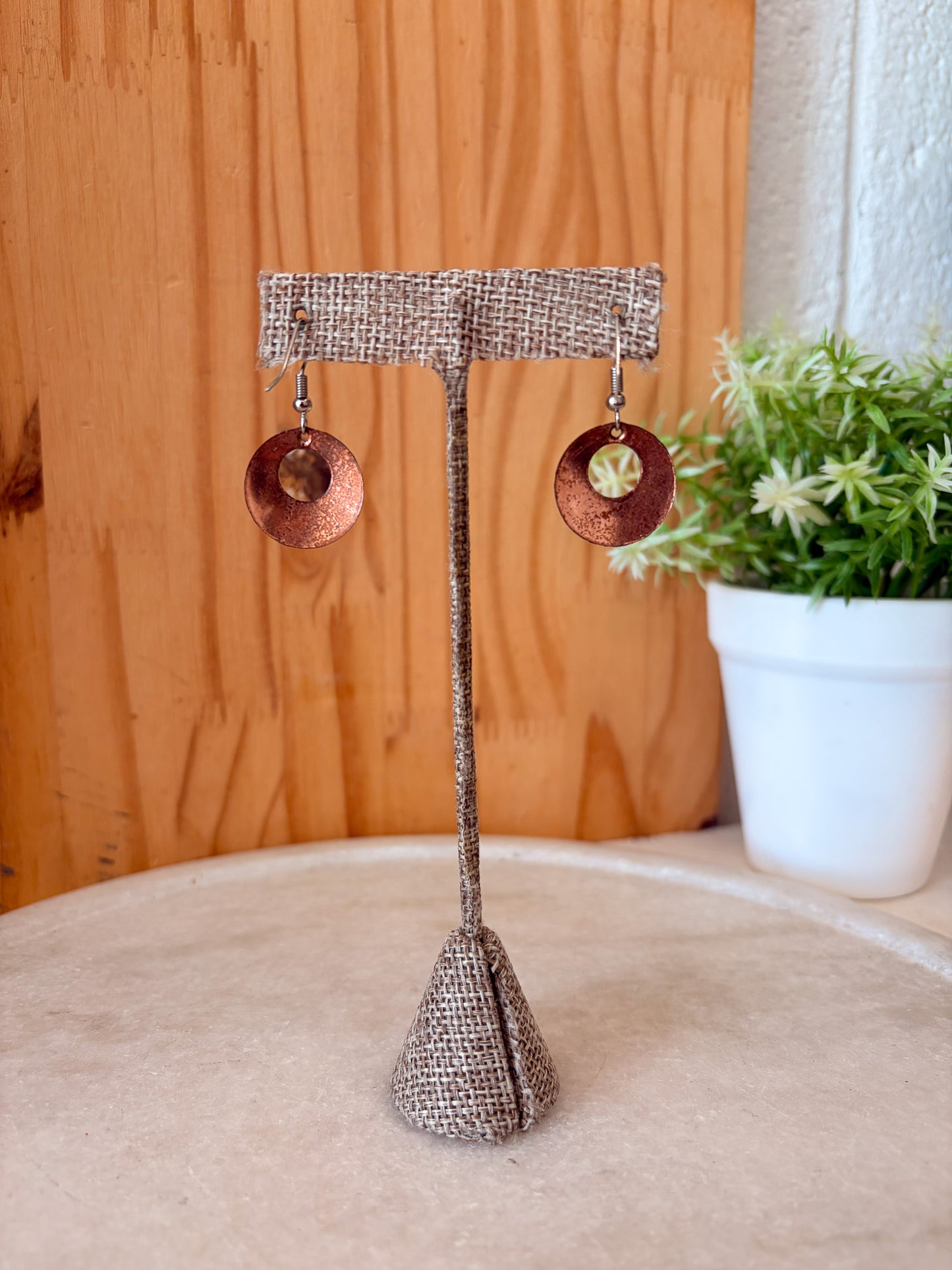 Floral Hoop Earrings