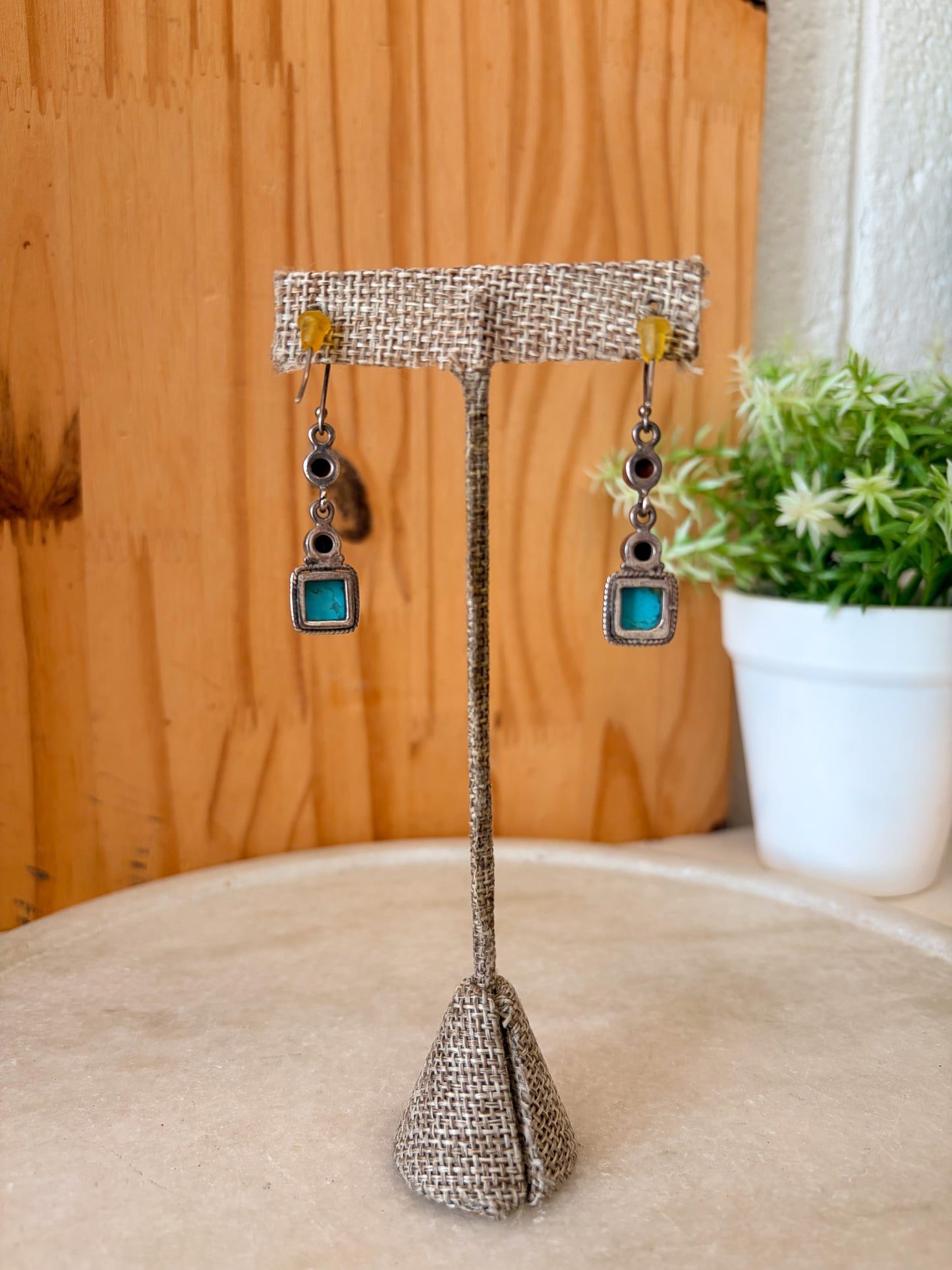 925 Turquoise Drop Earrings