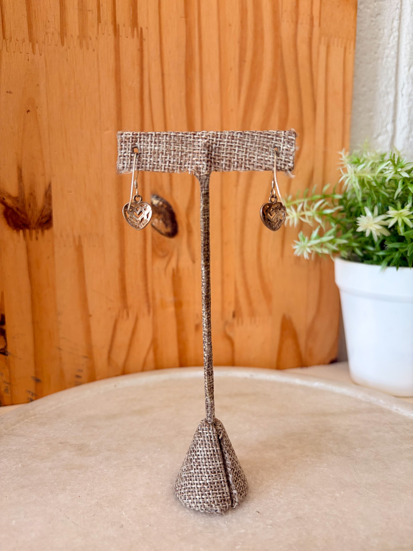 Avon 925 Lovers Knot Heart Earrings