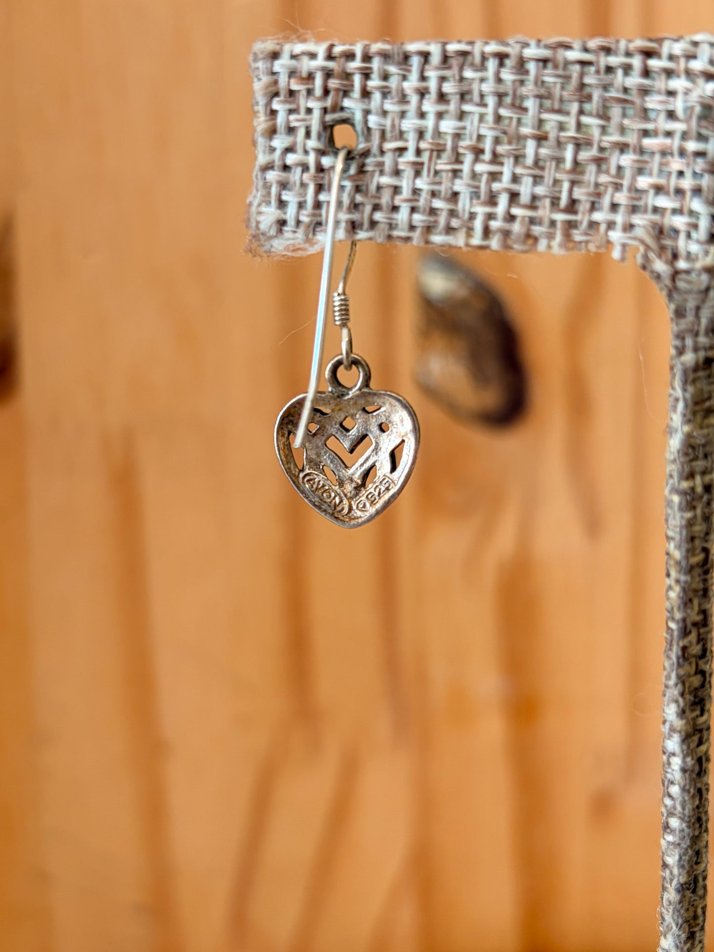 Avon 925 Lovers Knot Heart Earrings