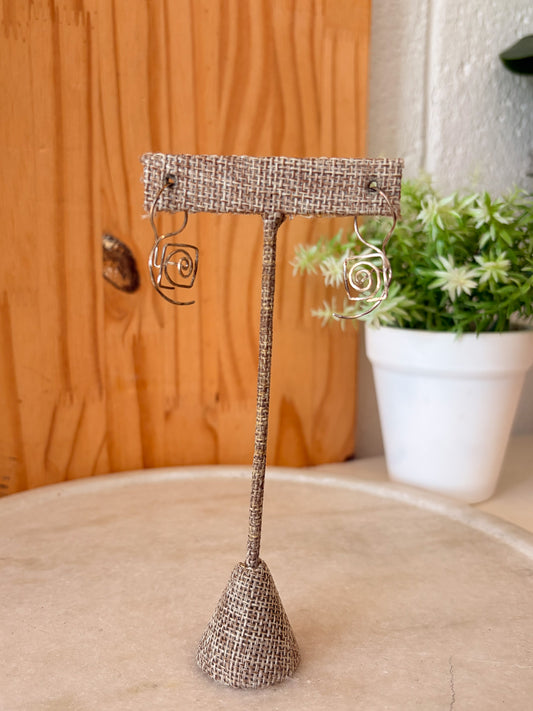 Coiled Swirl No-Back Earrings