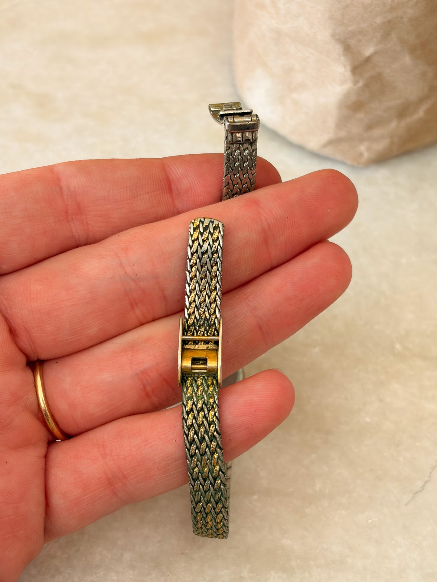 Vtg Armitron Two Tone Watch (Untested, As Is)