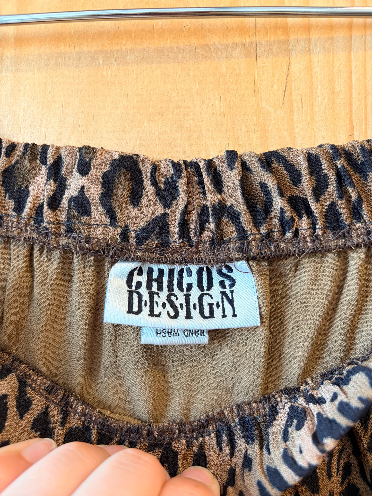 Vtg Leopard Print Skirt : XL