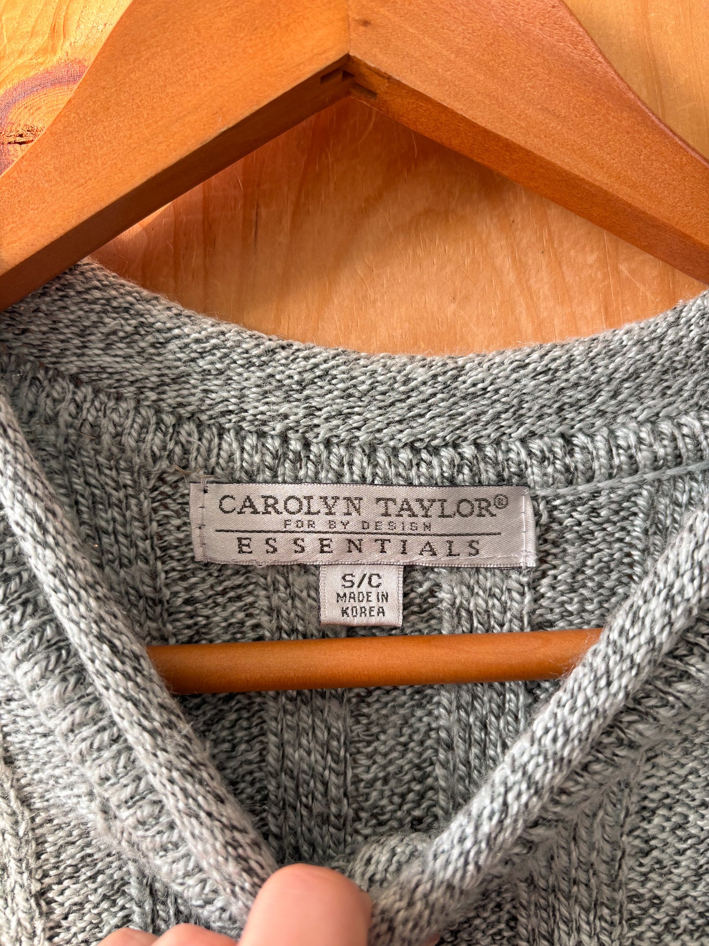 Vtg Striped V-Neck Sweater : S