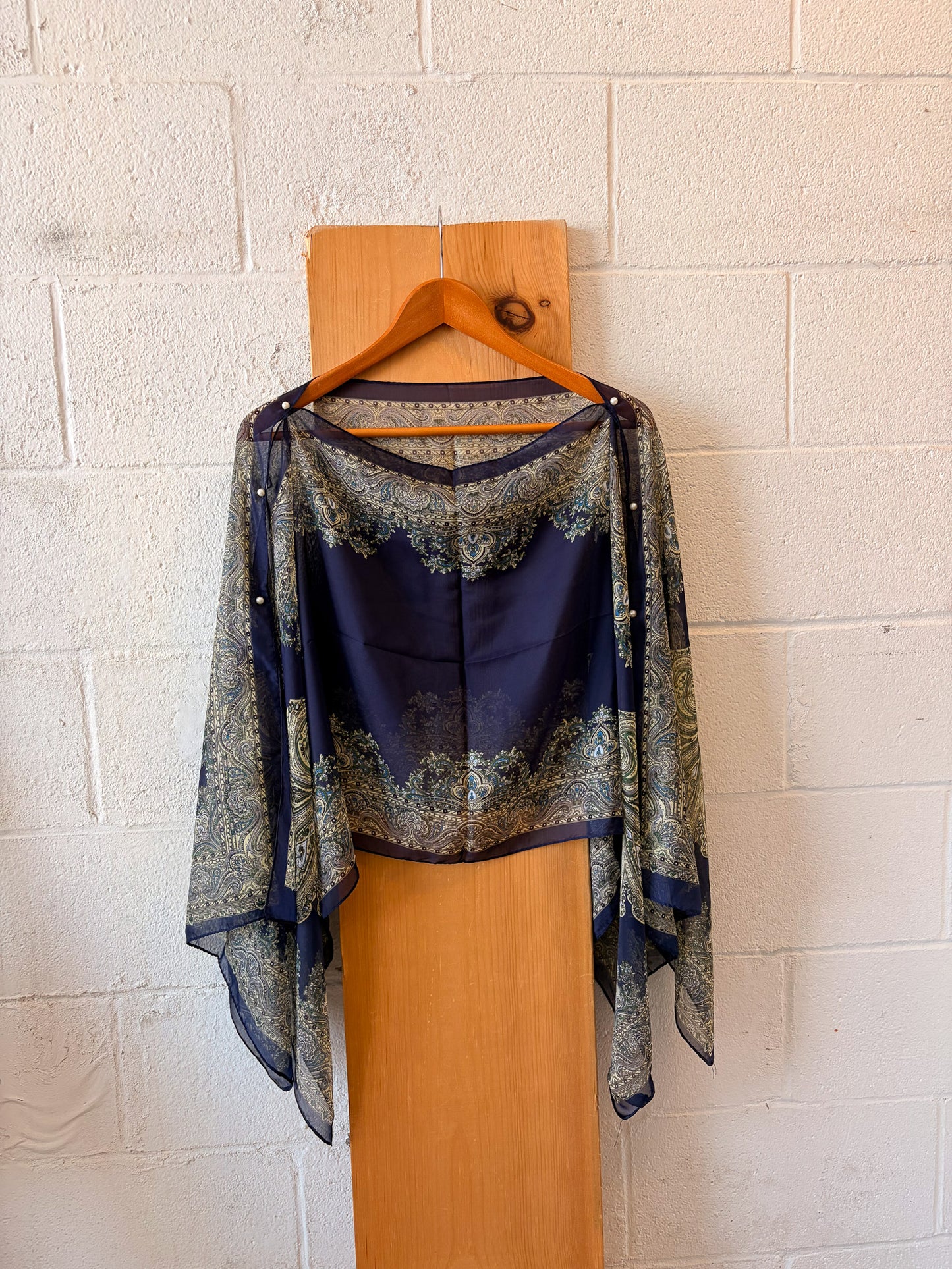 Semi Sheer Scarf Shawl : OS