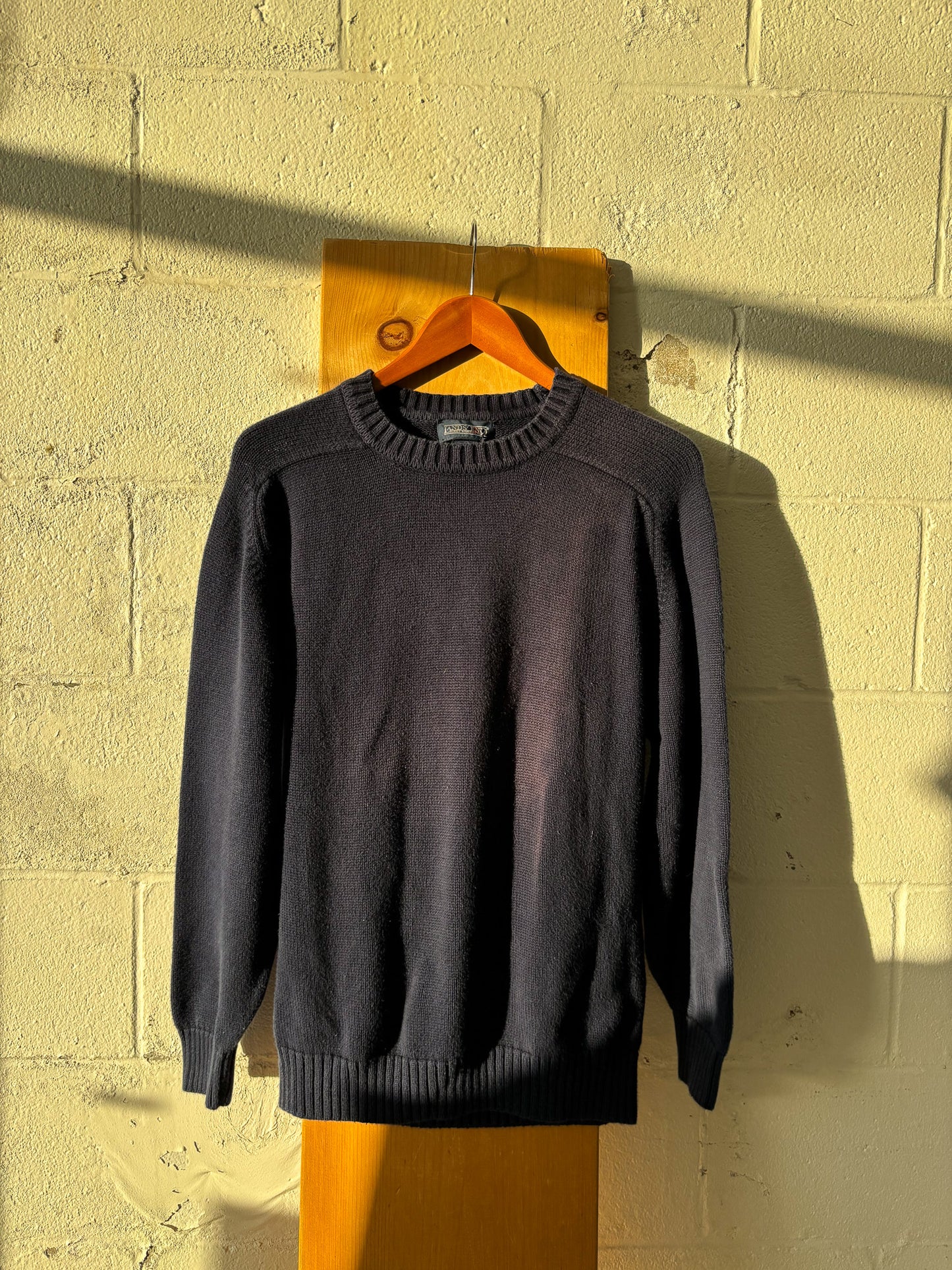 Vtg Land’s End Navy Sweater : L