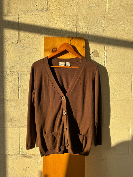 Brown Cardigan : M