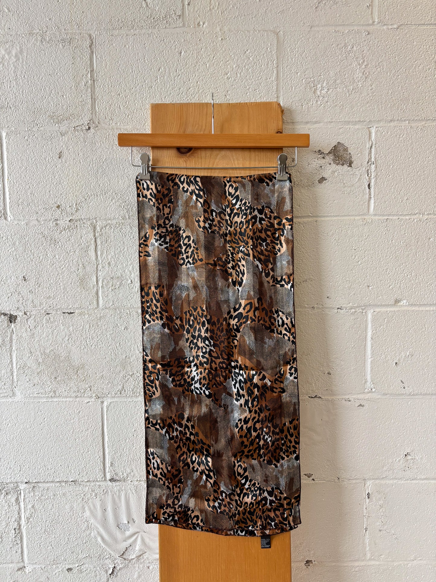 Brown Animal Print Scarf