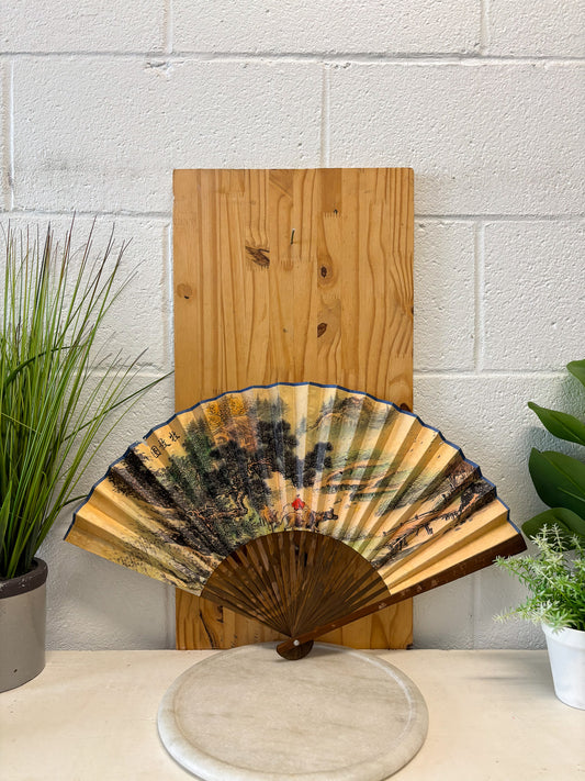 Vtg Paper Fan