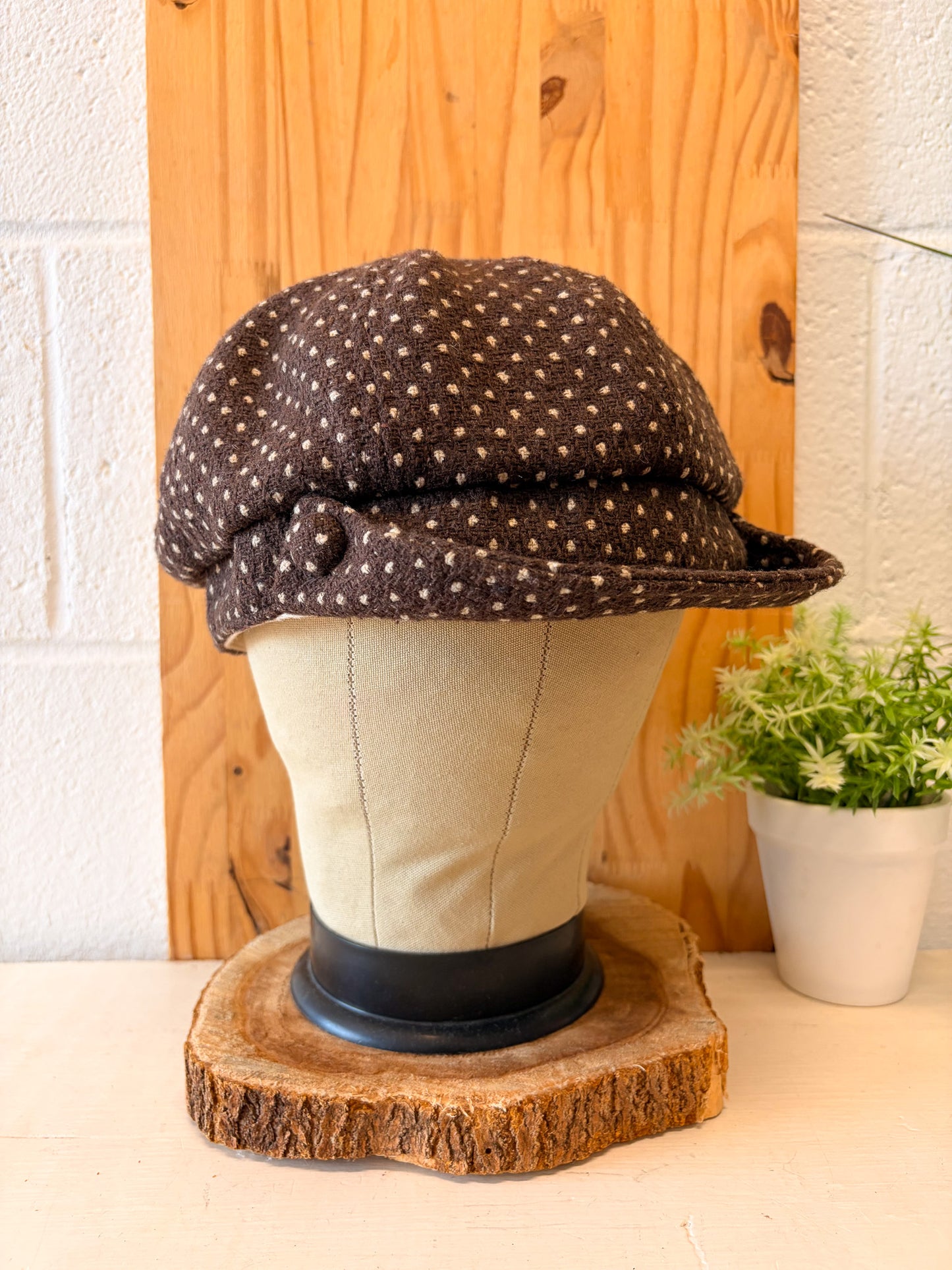 '08 Gap Polka Dot Newsboy Cap : M/L