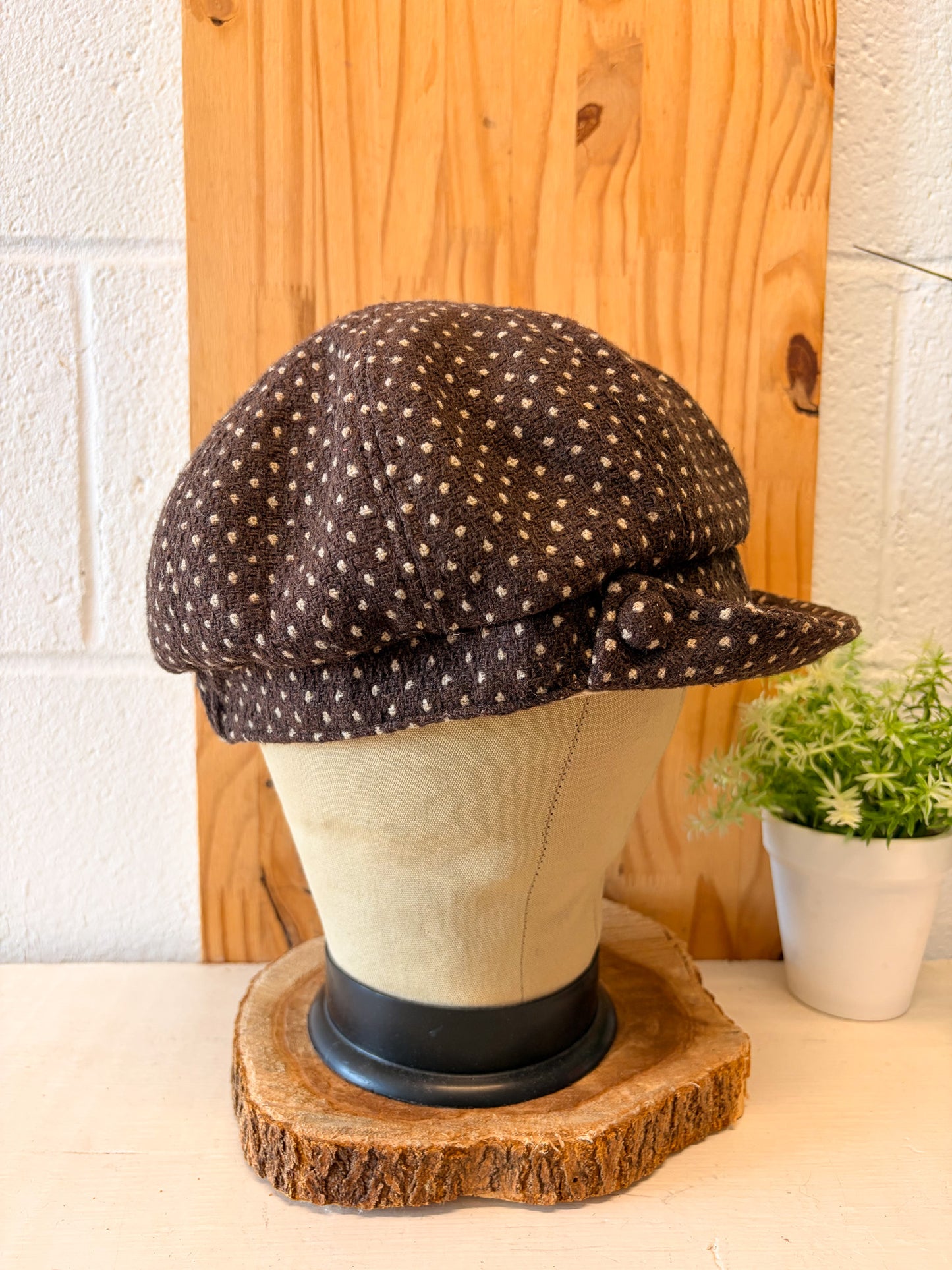 '08 Gap Polka Dot Newsboy Cap : M/L
