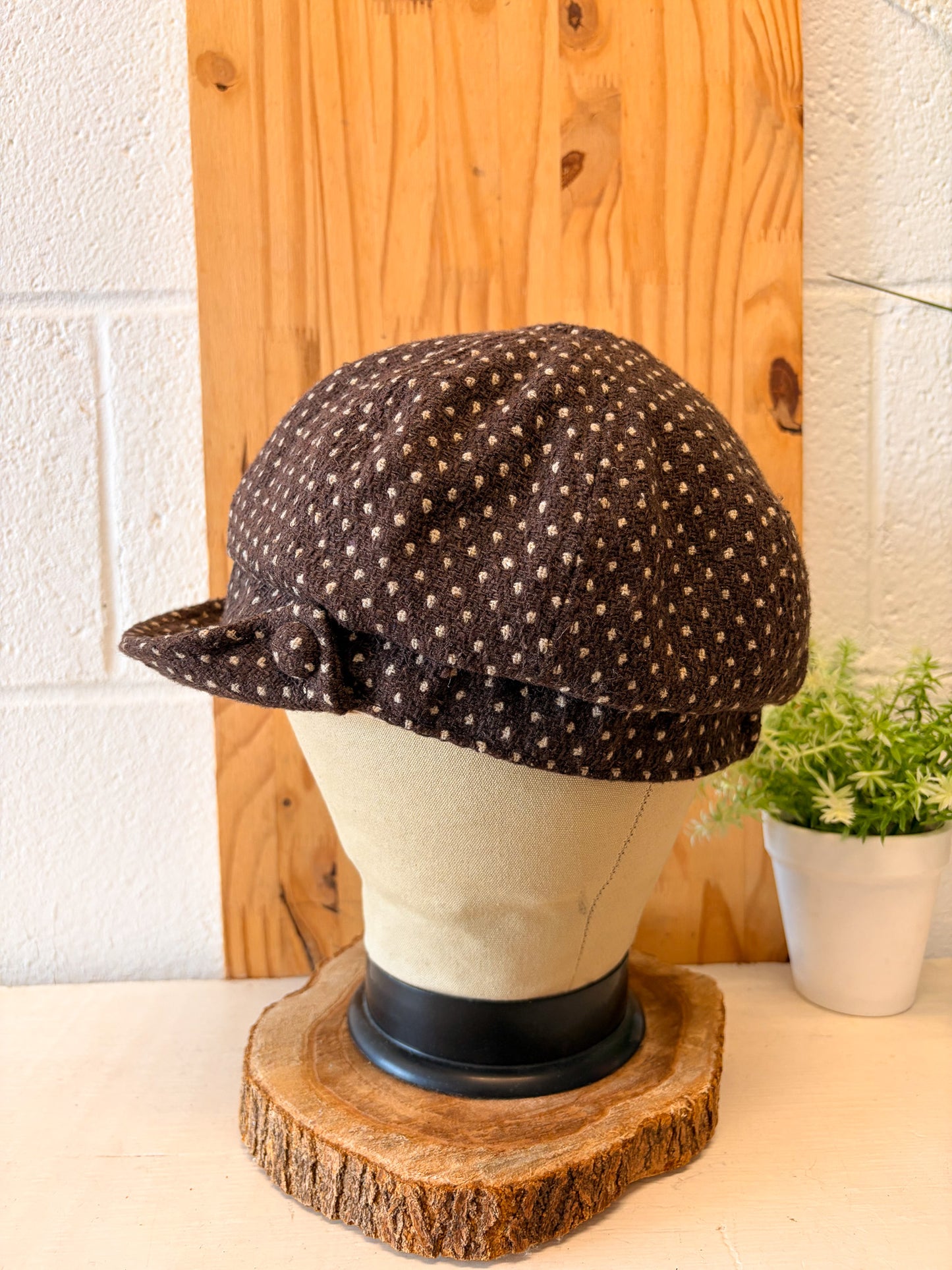 '08 Gap Polka Dot Newsboy Cap : M/L
