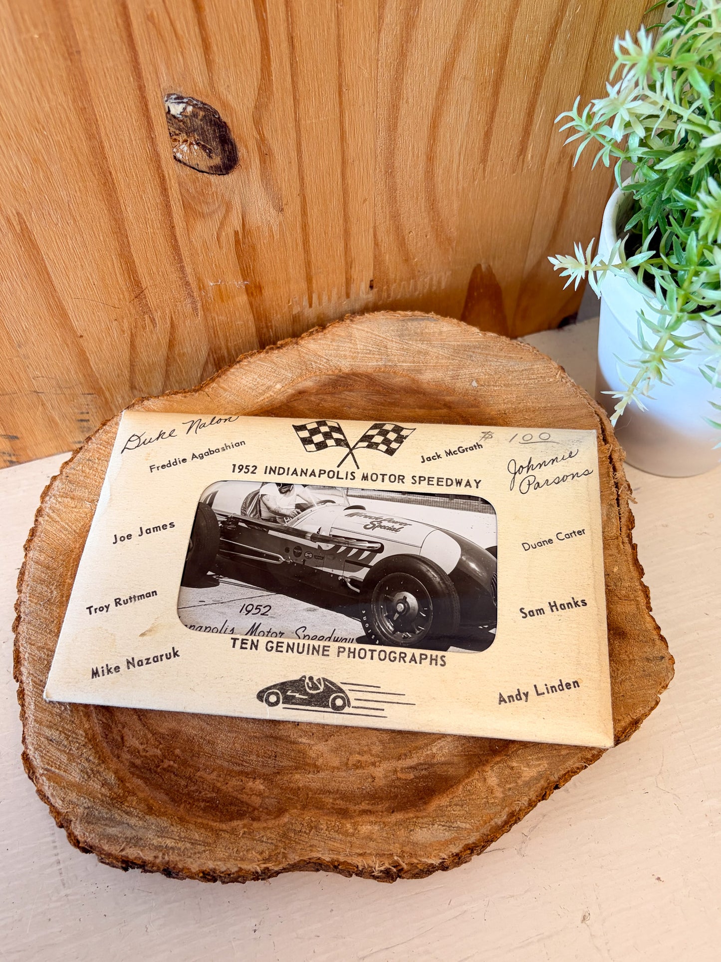 1952 Indy 500 Race Car Drivers Postcards Set