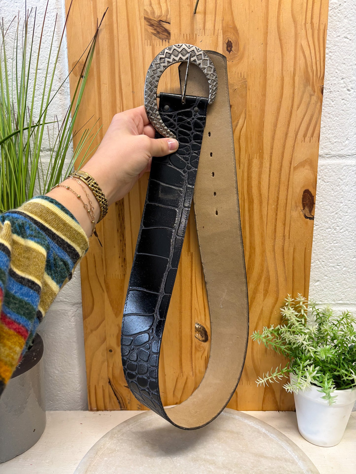 Crescent Buckle Belt