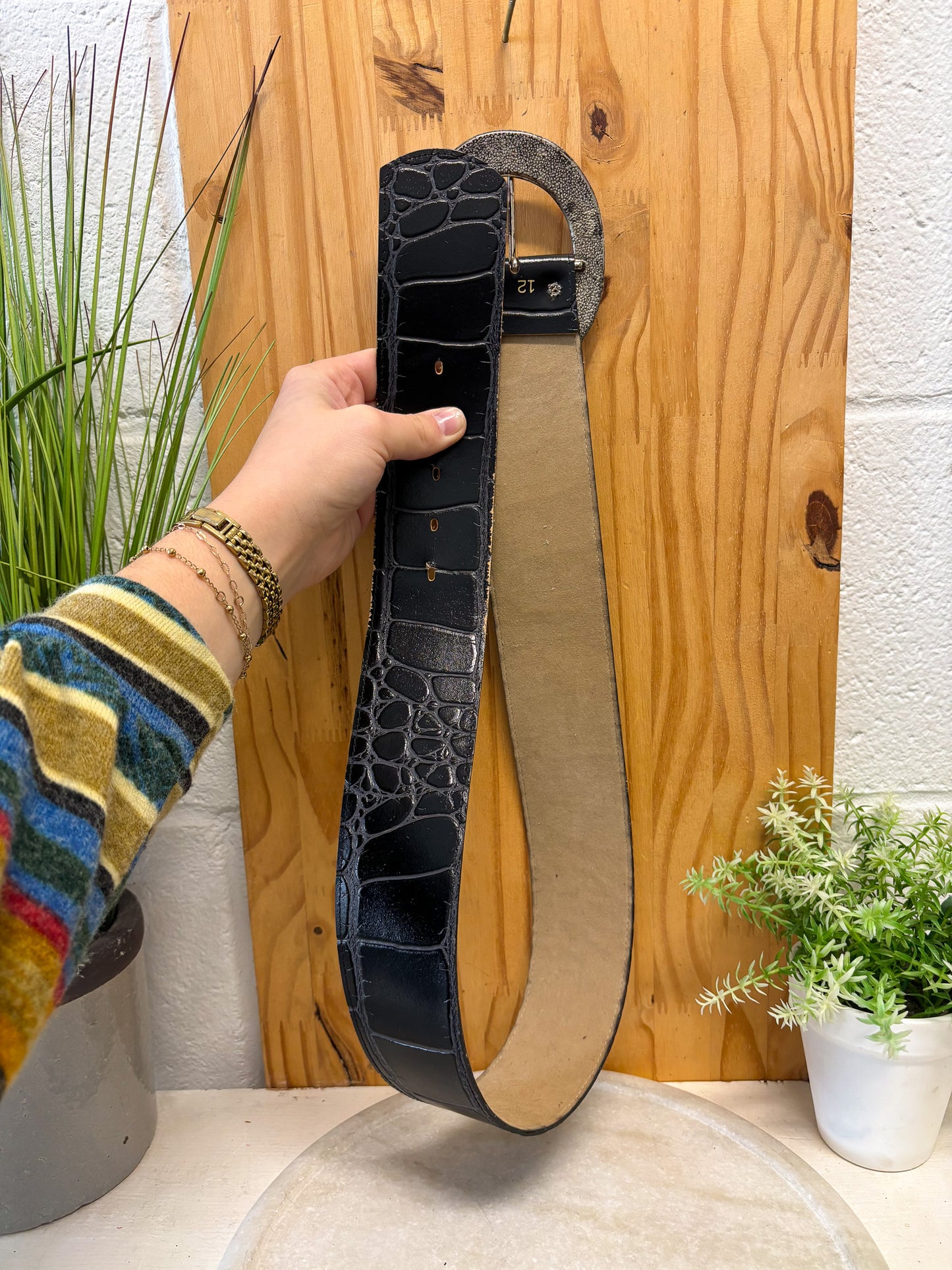 Crescent Buckle Belt