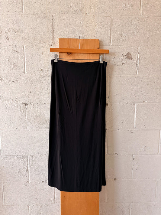 Vtg Classic Black Skirt : 10