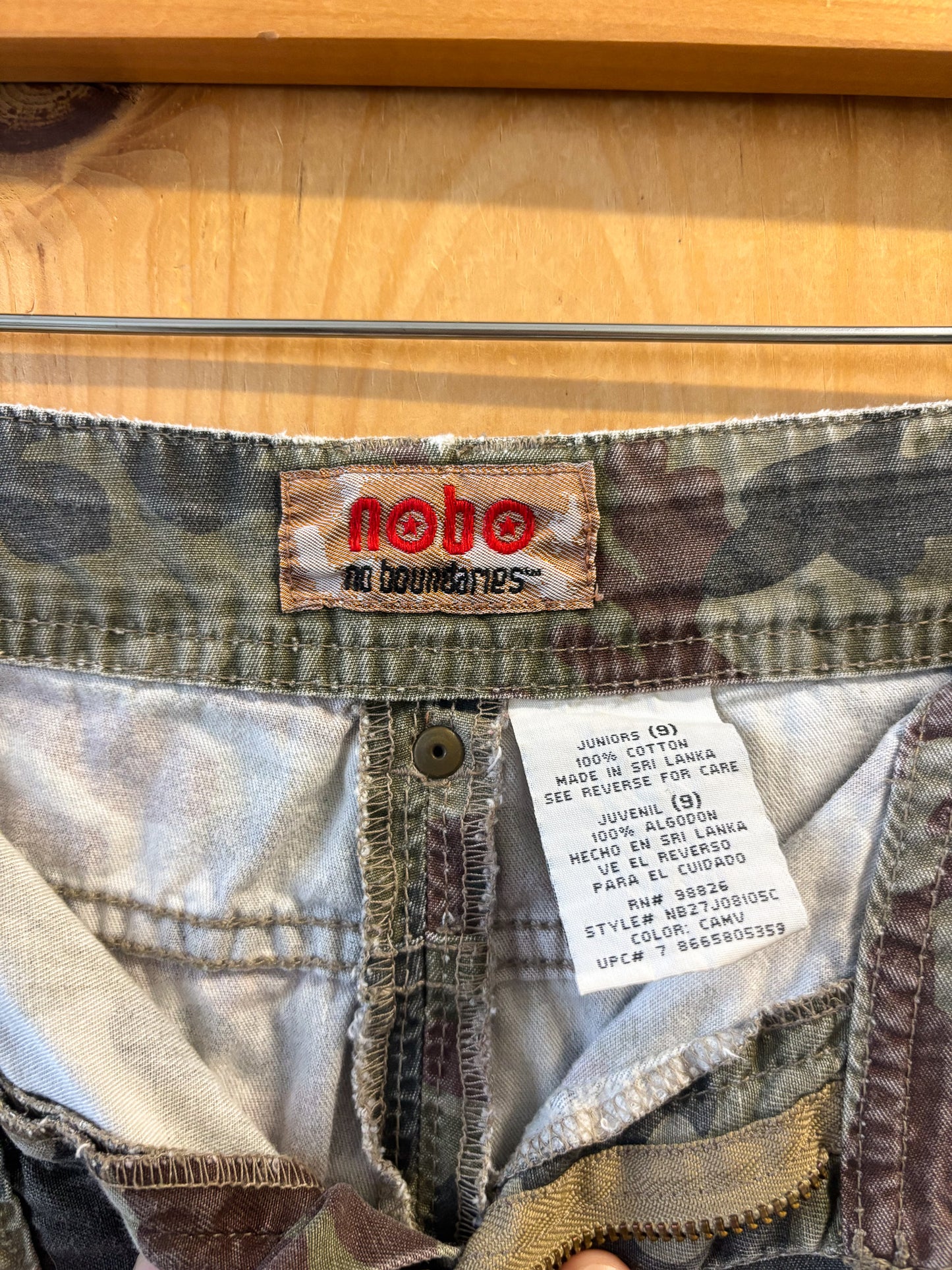 Vtg Camo Capris : Jrs 9