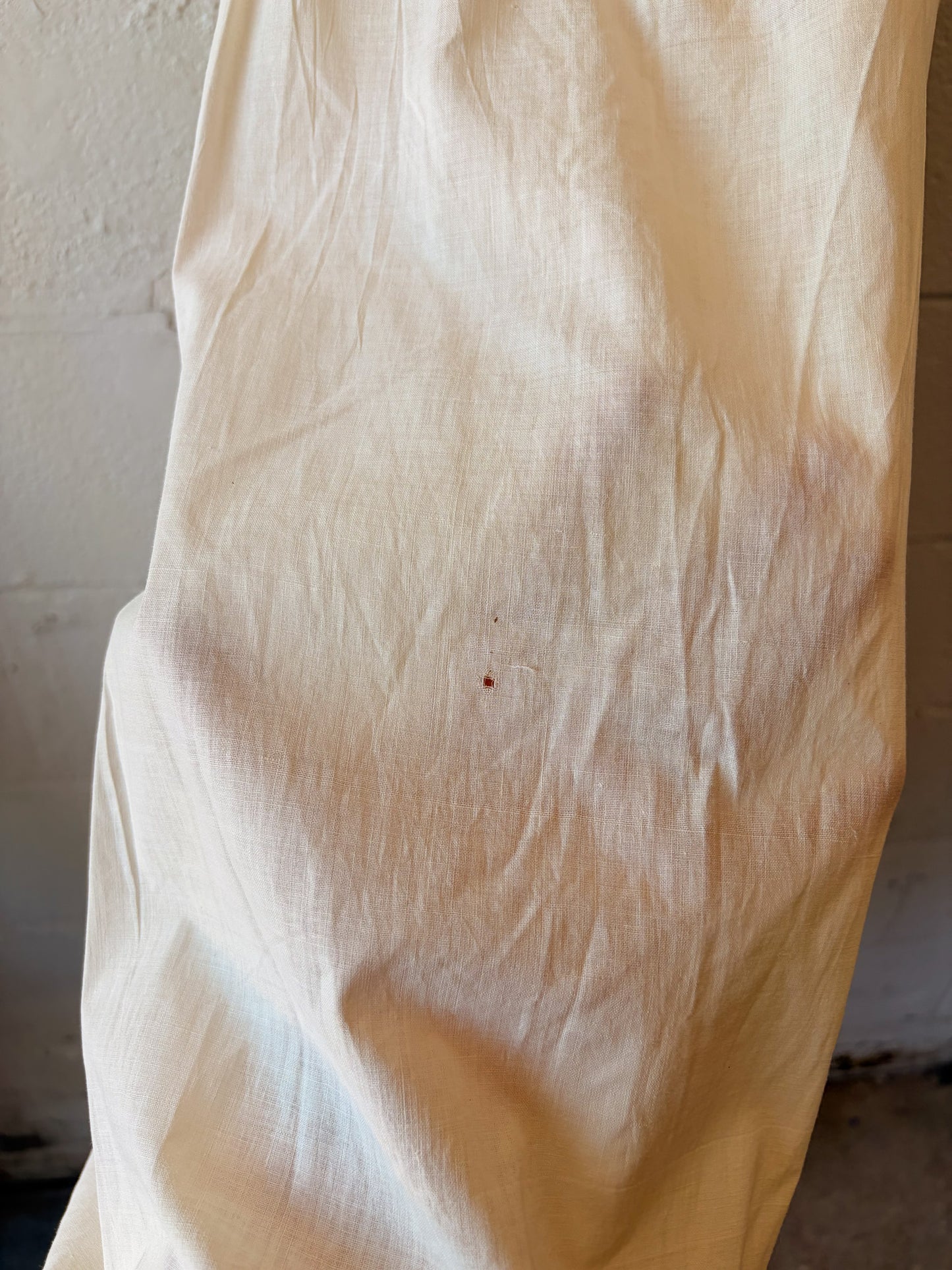 Vtg Crochet Yoke Dress : M (As Is)