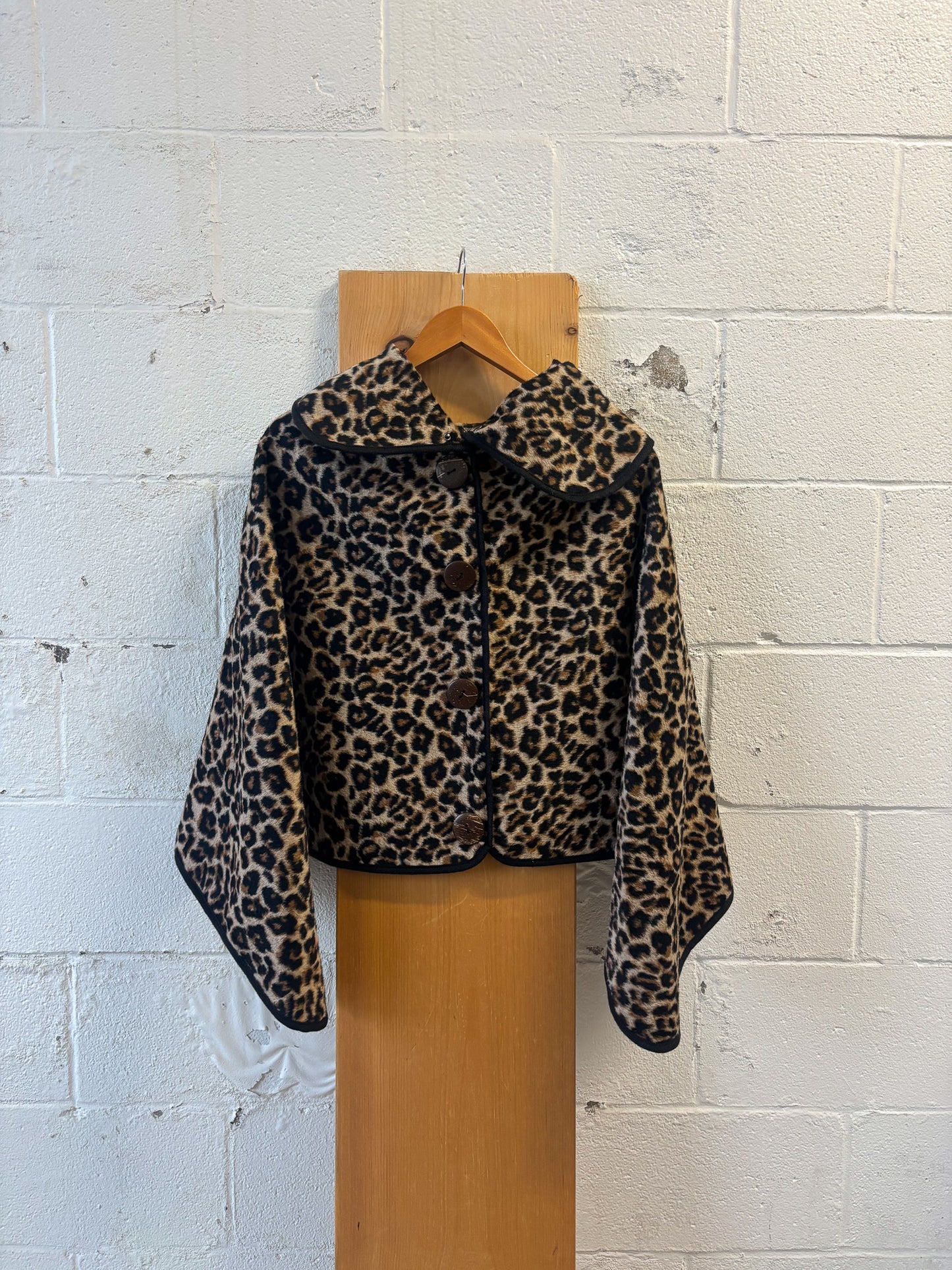 Cheetah Print Poncho : One Size