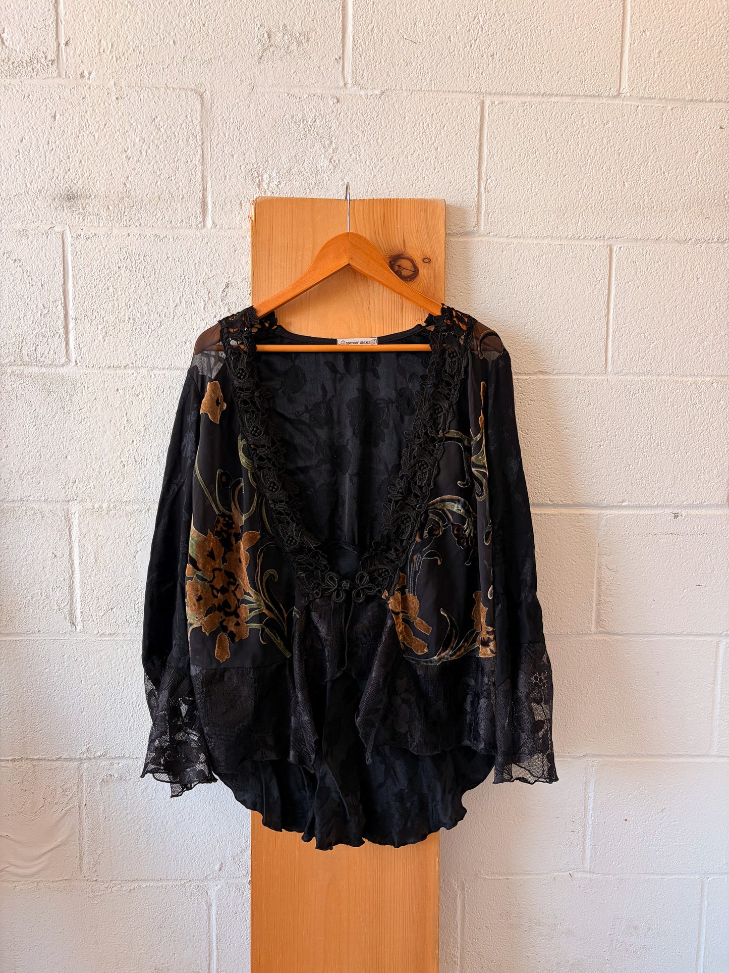 Spencer Alexis Velvet Burnout Kimono : L
