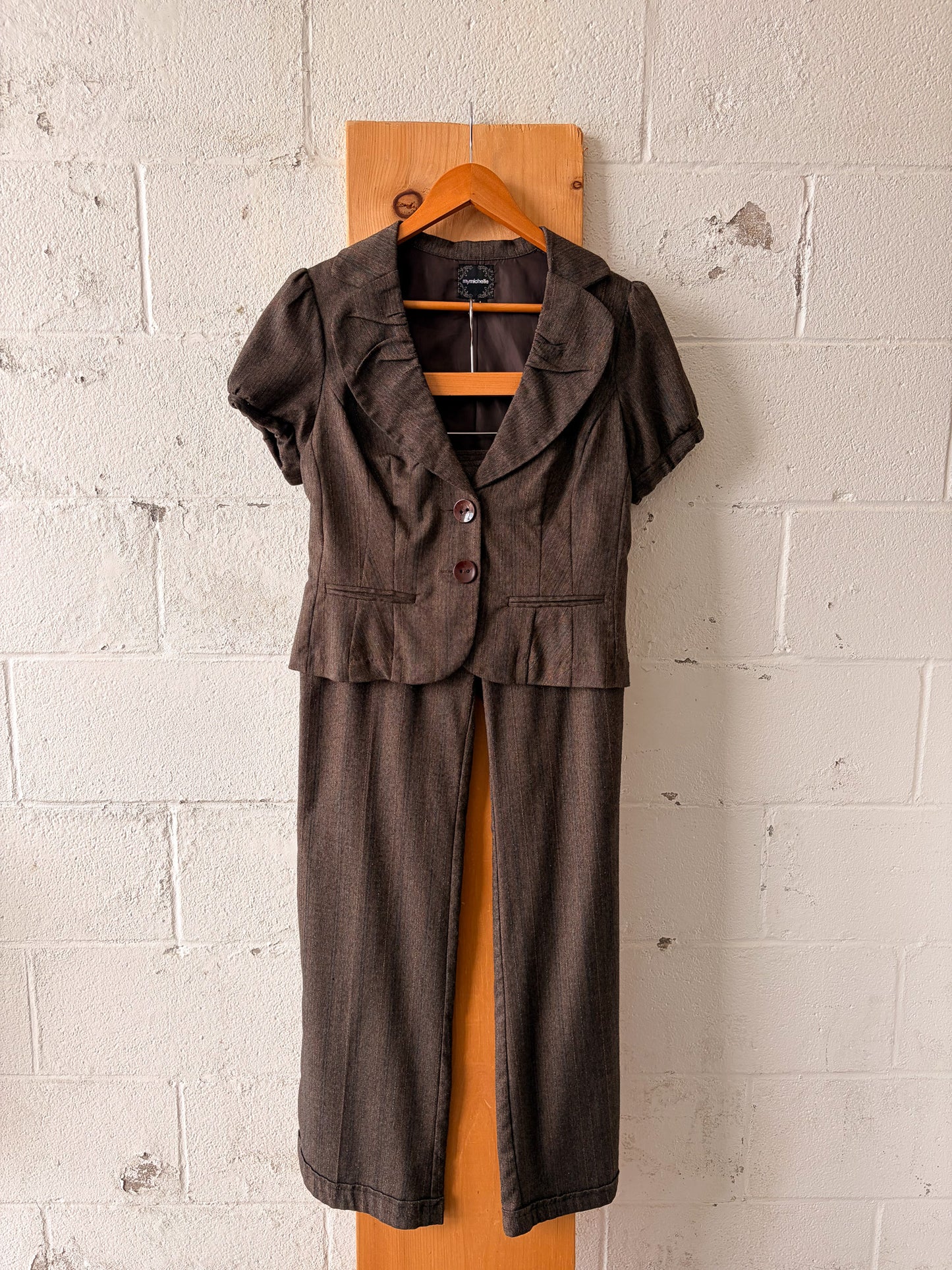 Jacket and Flared Trousers Set : M