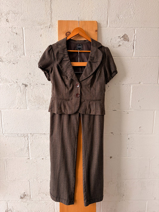 Jacket and Flared Trousers Set : M