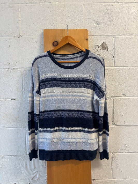 Striped Blue Sweater : L/XL