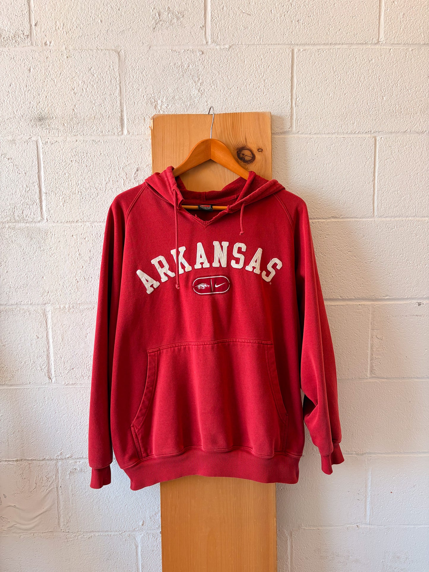 Vtg Nike Arkansas Hoodie : L