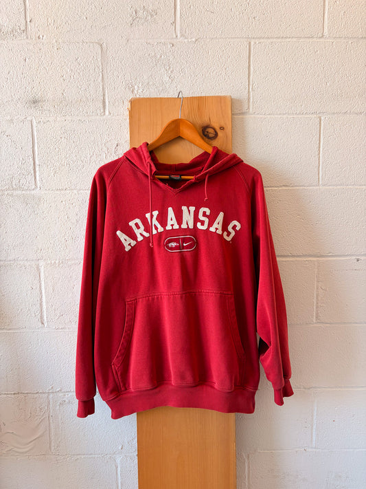 Vtg Nike Arkansas Hoodie : L