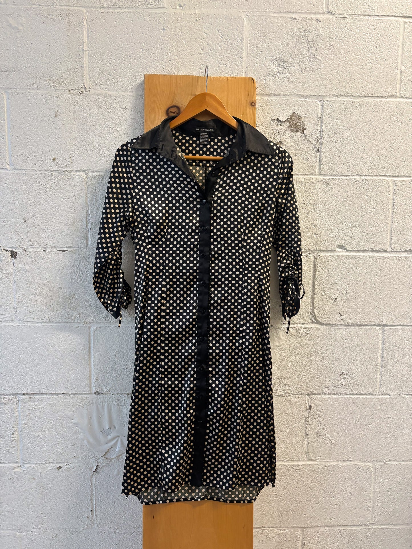 Vtg Polka Dot Dress : M