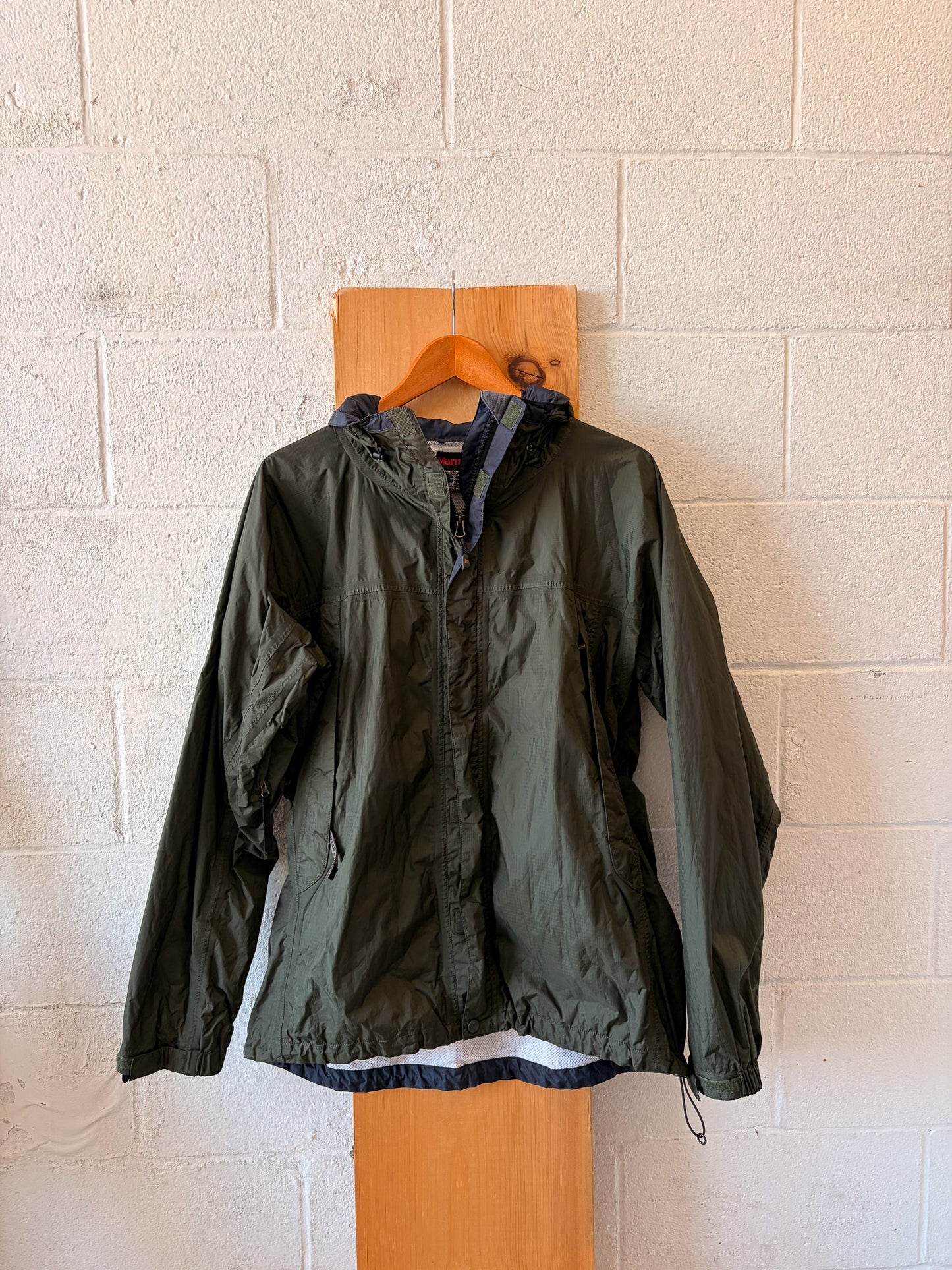 Marmot Dark Green Rain Jacket : L